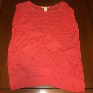 Lightweight coral sweater